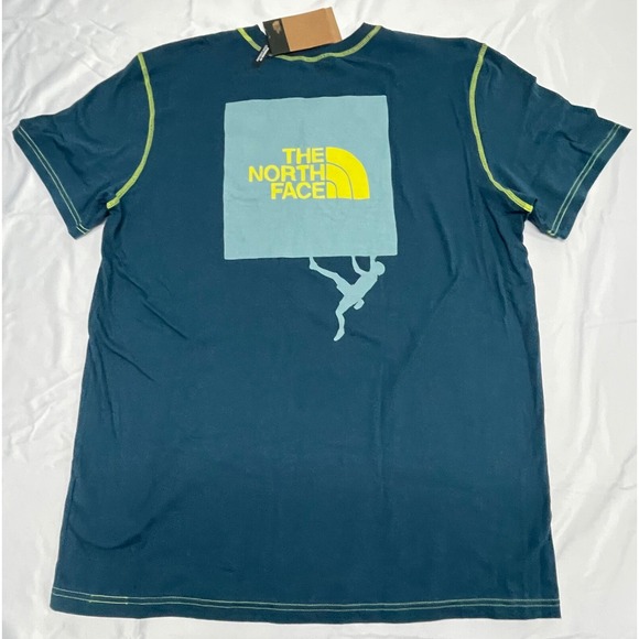 THE NORTH FACE Men's Short Sleeve Dome Climb Tee, Monterey Blue, X-Large - Picture 9 of 10